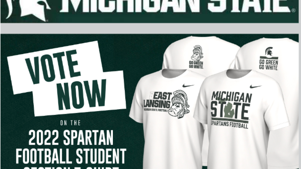 MSU wants football fans to vote on student section T shirt